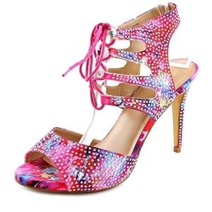 Thalia Sodi Rhumba sequin stiletto heels. Rhinestone size 7 nwot